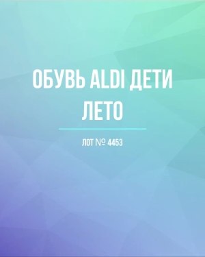 Купить Обувь ALDI дети лето#10 кг, ЛОТ №4453 оптом в Иркутске и Иркутской области
