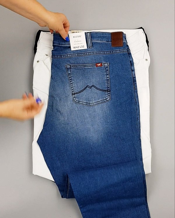 Фотография  947 - Джинсы MUSTANG м/ж#5 кг, ЛОТ №6957 оптом в Иркутске и Иркутской области