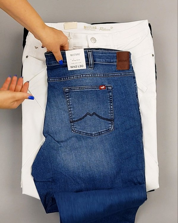 Фотография  357 - Джинсы MUSTANG м/ж#5 кг, ЛОТ №6961 оптом в Иркутске и Иркутской области