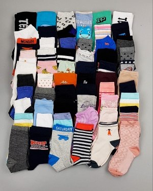 Купить Носки дети СТОК лето#5 кг, ЛОТ №6993 оптом в Иркутске и Иркутской области