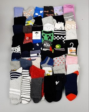 Купить Носки дети СТОК зима#5 кг, ЛОТ №6989 оптом в Иркутске и Иркутской области