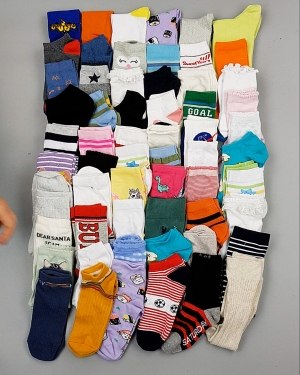 Купить Носки дети СТОК лето#5 кг, ЛОТ №6992 оптом в Иркутске и Иркутской области