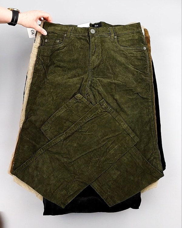 Фотография  504 - Брюки вельветовые м/ж C&A 025#10 кг, ЛОТ №8031 оптом в Иркутске и Иркутской области