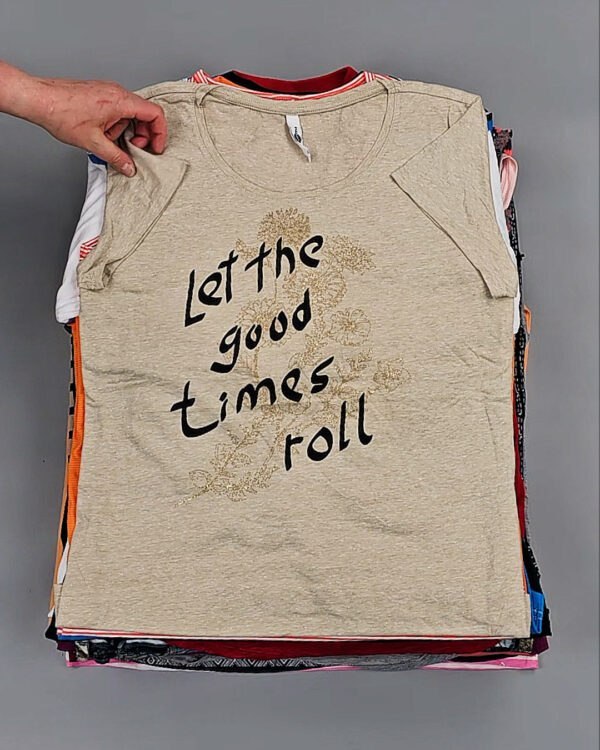 Фотография  456 - Футболки м/ж Cr+Ex#8 кг, ЛОТ № ВК0100 оптом в Иркутске и Иркутской области