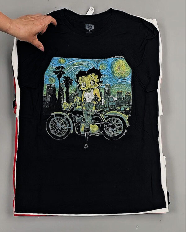 Фотография  568 - Футболки м/ж (Printed T-Shirts New)#5 кг, ЛОТ №8913 оптом в Иркутске и Иркутской области