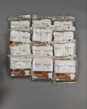 Фотография  472 - Футболка белая муж Корея 085#5 кг оптом в Иркутске и Иркутской области