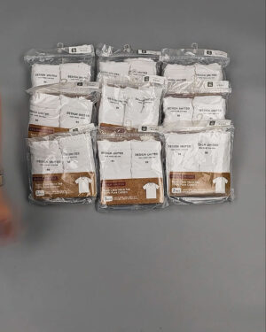 Фотография  275 - Футболка белая муж Корея 085#5 кг оптом в Иркутске и Иркутской области