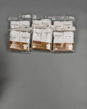 Фотография  544 - Футболка белая муж Корея 085#5 кг оптом в Иркутске и Иркутской области