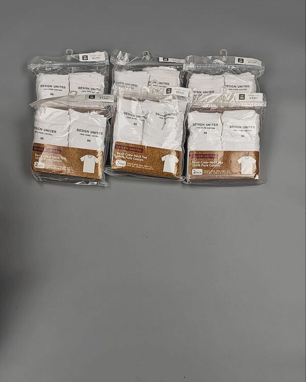 Фотография  861 - Футболка белая муж Корея 085#5 кг оптом в Иркутске и Иркутской области