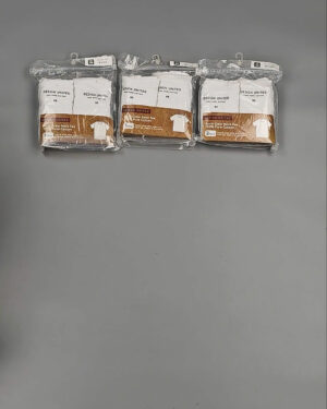 Фотография  883 - Футболка белая муж Корея 085#5 кг оптом в Иркутске и Иркутской области